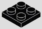 2 x 2 plate, 4 top studs