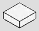 1 x 1 tile, smooth studless top