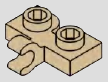 1 x 2 plate with 1 centered horizontal clip