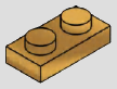 1 x 2 plate, 2 top studs