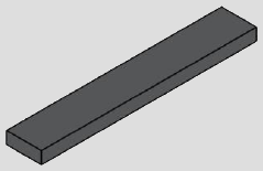 1 x 6 tile, smooth studless top · dark-gray
