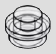 1 x 1 round plate · transparent-clear