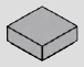 1 x 1 tile, smooth studless top · light-gray
