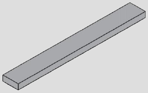 1 x 8 tile, smooth studless top