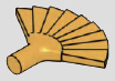 Open folding fan accessory