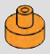 Round 1 x 1 bottle-neck element with narrow neck