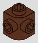 1 x 1 modified brick, studs on top and all 4 sides