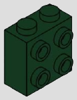 Modified brick, 2 top studs and 4 studs on one side