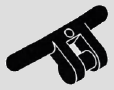 Straight handlebar with central downward fork