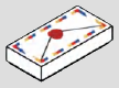 1 x 2 tile, smooth studless top; Airmail envelope with red and blue border · print-000008