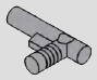 T-shaped bar with ribbed perpendicular axle · light-gray