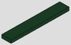1 x 6 tile, smooth studless top