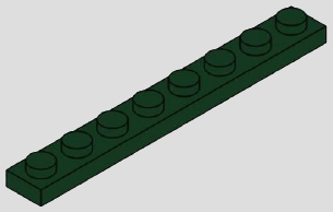 1 x 8 plate, 8 top studs