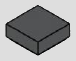 1 x 1 tile, smooth studless top
