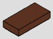1 x 2 tile, smooth studless top