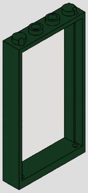 4-stud-wide door frame, 6-brick nominal height