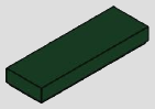 1 x 3 tile, smooth studless top