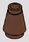 1 x 1 tapered cone with open top