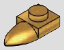 Small pointed curved slope, 1 visible end stud