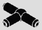 T-shaped bar connector with 3 cylindrical ends