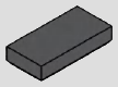 1 x 2 tile, smooth studless top