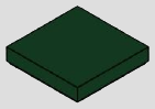 2 x 2 tile, smooth studless top