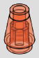 1 x 1 tapered cone with open top